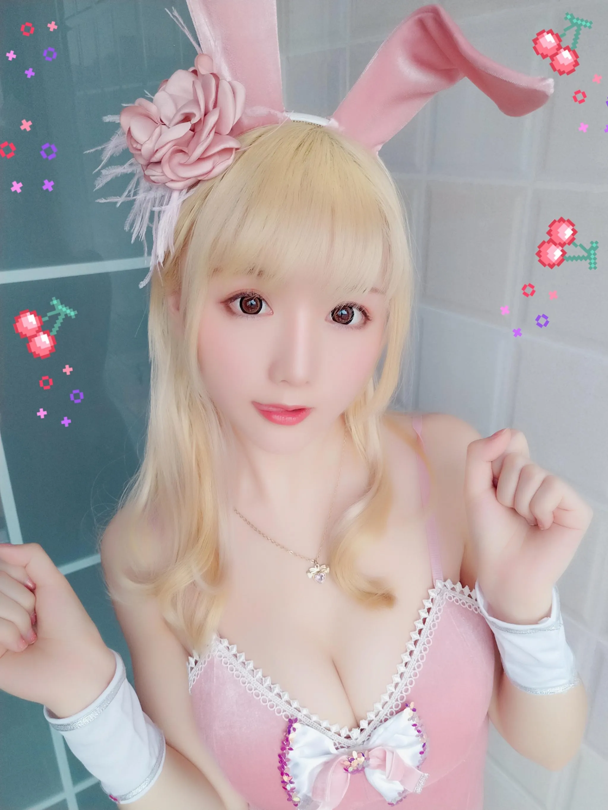 星之迟迟 – VOL.01 粉红泡泡包-PINK兔女郎（31P） [31P]插图6